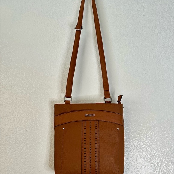 ROSETTI Brown Faux Leather Crossbody Bag BNWT - Picture 3 of 10